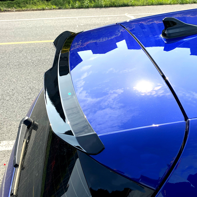 Becquet de toit (Spoiler Cap) sur mesure pour Volkswagen Golf VIII HB 3/5-portes 2020- excl. GTi/GTD/GTE/R/R-Line (ABS Noir Luisant)