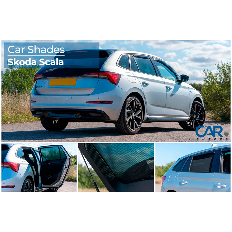 Set de Car Shades sur mesure pour Skoda Scala HB 5-portes 2019- (6-pièces)