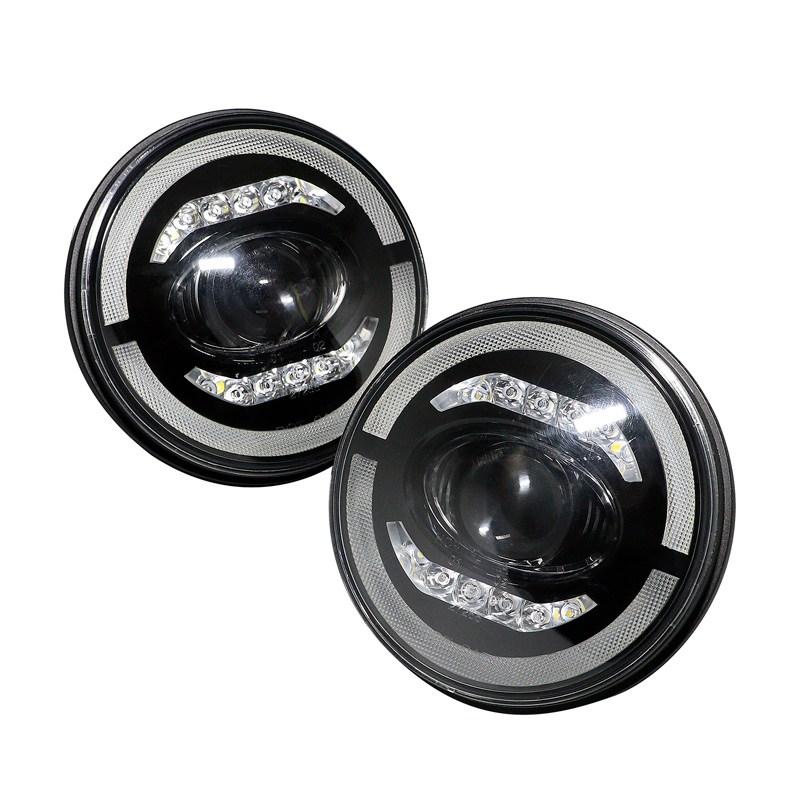 Set de Phares LED sur mesure pour Hummer/Jeep/Land Rover/Mazda/Volkswagen divers modèles - Noir