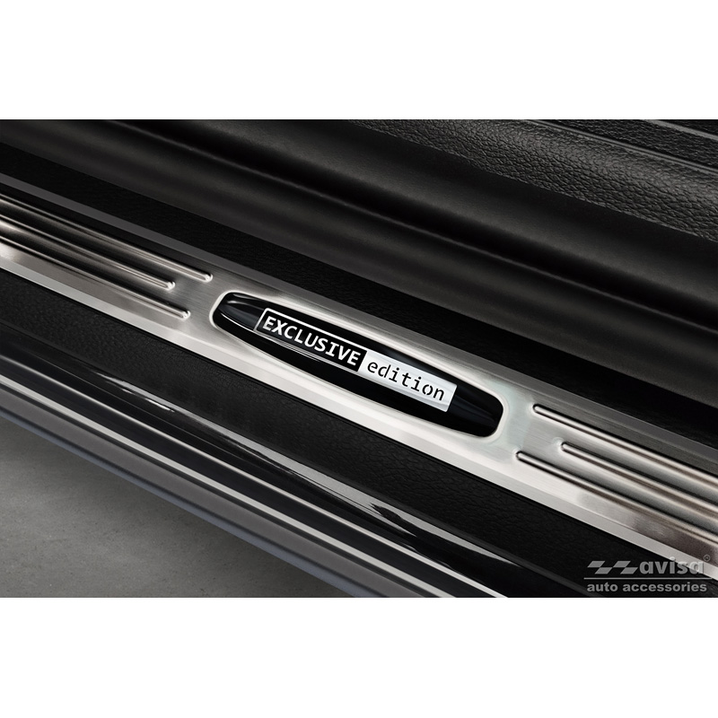 Seuils de portes inoxydable sur mesure pour Kia Sportage (NQ5) 2021- 'Exclusive Edition' - 2-pièces