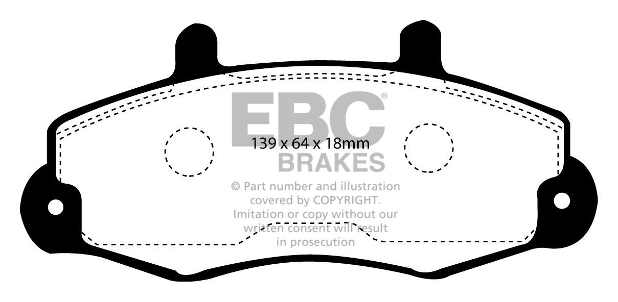 EBC Brakes FORD BEDRIJFSWAGEN Transit 100 98-2000 Remblokken voo
