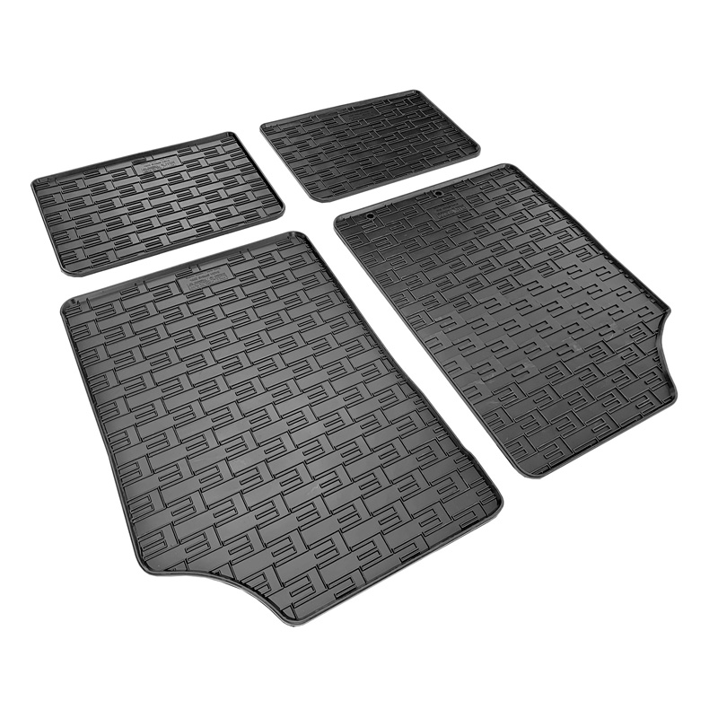 Set tapis de caoutchouc sur mesure pour Dacia Spring EV 2021- (4-pièces + points de fixage)