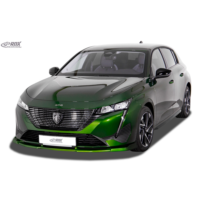 Jupes latérales 'Slim' sur mesure pour Peugeot 308 III Hatchback 2021- (ABS noir luisant)