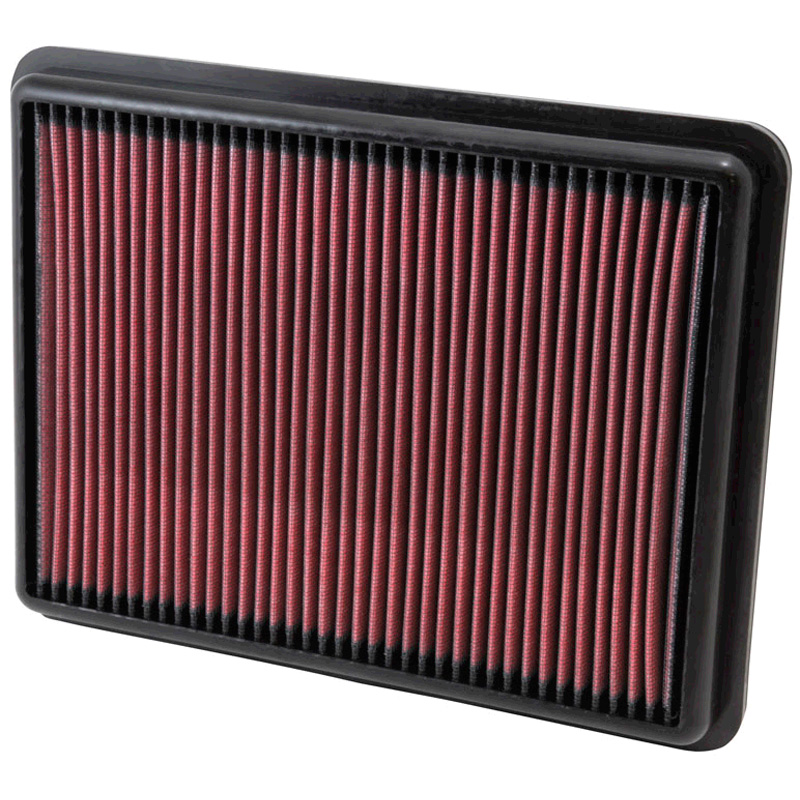 K&N Filtre à air de remplacement sur mesure pour Hyundai Santa Fe 2.0, 2.4, 3.3 2013-2016 / Kia Sorento 2.4, 3.3 2013-2015 (33-2493)