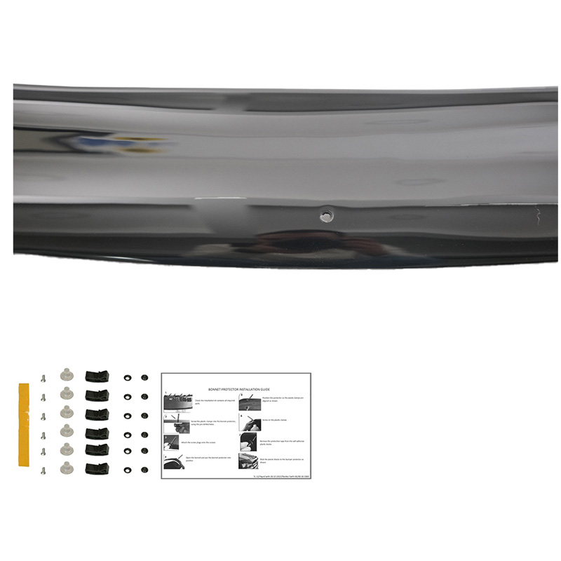 Protection du capot sur mesure pour Peugeot Partner Tepee 2008-2015 - Noir brillant