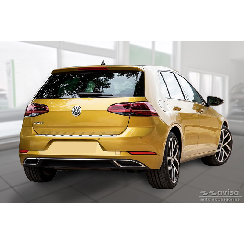 Protection de seuil arrière inox sur mesure pour Volkswagen Golf VII HB 3/5-portes 2012-2017 & Facelift 2017-2019 'STRONG EDITION'