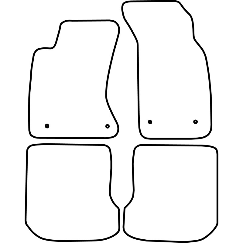 Set de tapis de sol en velours sur mesure pour Audi A4 1995-1999