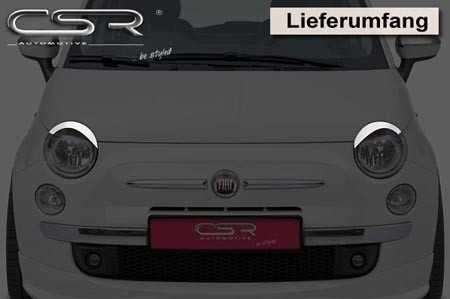 Koplampspoilers Fiat 500