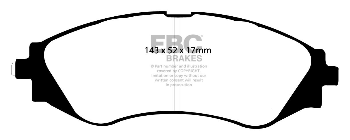 EBC Brakes JAGUAR 240 2.4 67-69 Remblokken voorzijde greenstuff