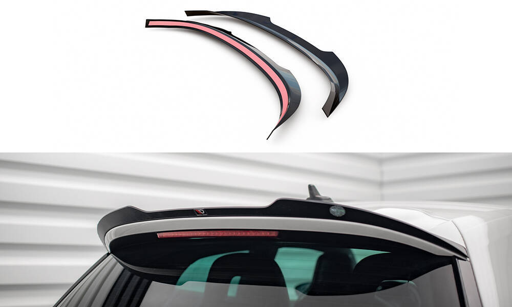 Spoiler V.2 Volkswagen Scirocco R Maxton Glans Zwart