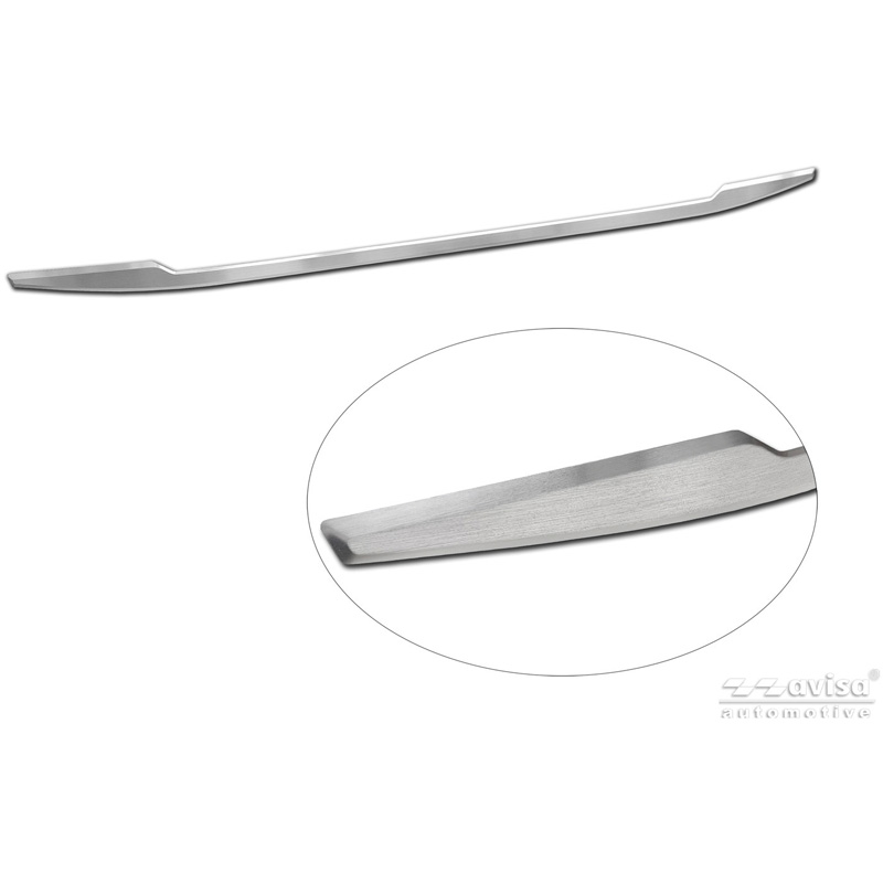 Avisa Revêtement d'habillage du hayon du coffre inox brossé sur mesure pour BMW X4 II (G02) M-Sport Facelift 2021-
