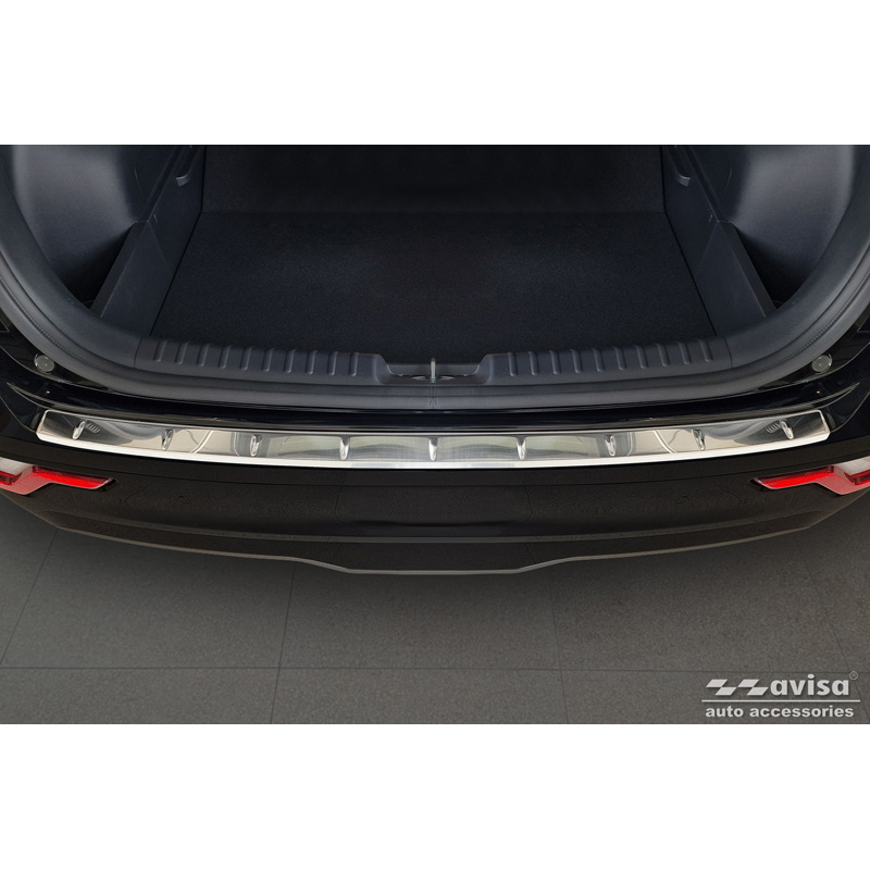 Protection de seuil arrière inox sur mesure pour Kia Niro II Hybrid & Niro II EV (SG2) 2022- 'Ribs'