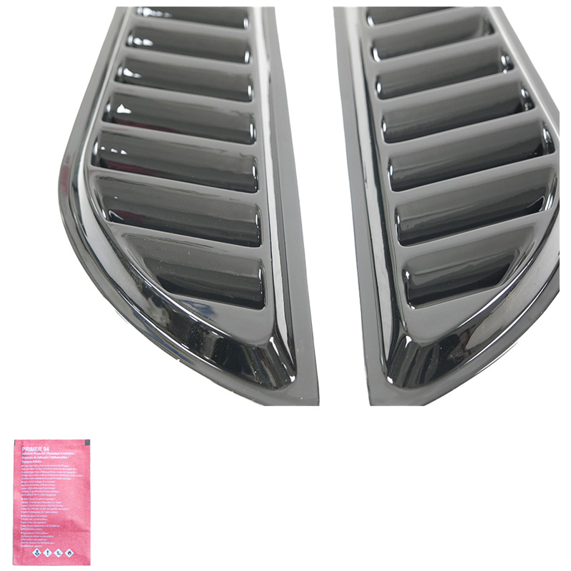 Jeu de prises d'air pour le capot Pick-Up 4x4 - Universel - Noir brillant
