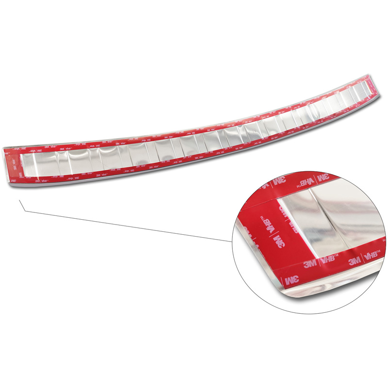 Protection de seuil arrière inox sur mesure pour Citroën C4/e-C4 III 2020- 'Ribs'