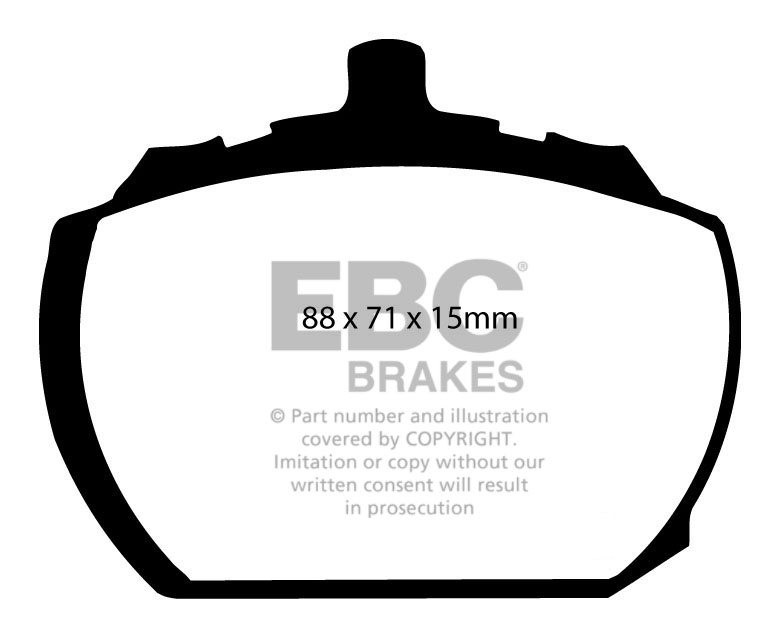 EBC Brakes ROVER SD1 2.6 77-81 Remblokken voorzijde greenstuff