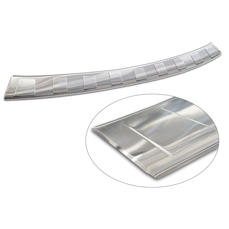 Protection de seuil arrière inox sur mesure pour Ford Tourneo Courier II / Transit Courier II 2023- 'Ribs'