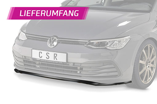 Voorspoiler Volkswagen Golf 8 CSR Glans Zwart