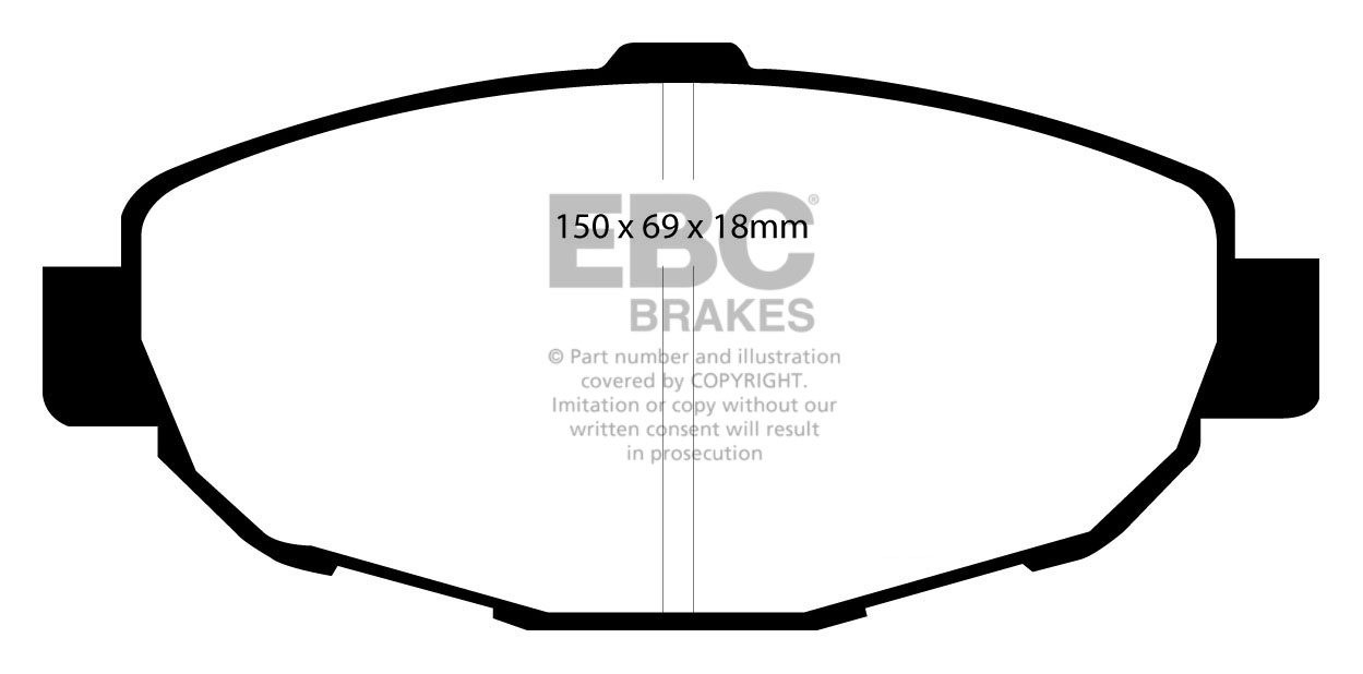 EBC Brakes LEXUS Soarer 3.0 (JZZ31) 96-2000 Remblokken voorzijde