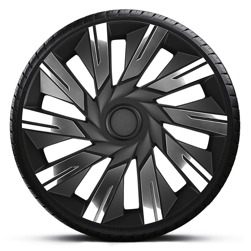 Jeu d'enjoliveurs J-Tec Tecna 16-inch chromé/noir