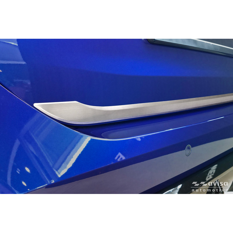 Avisa Revêtement d'habillage du hayon du coffre inox brossé sur mesure pour BMW Série 3 Touring (G21) M-Sport Facelift 2022-