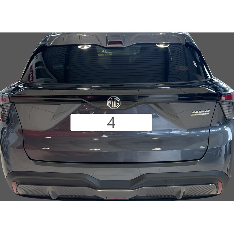 Protection de seuil arrière (ABS) sur mesure pour MG 4 (EV) 2022- Noir