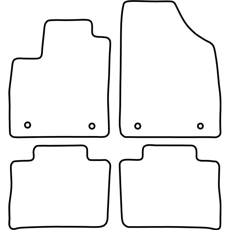 Set de tapis de sol en velours sur mesure pour MG (E)HS (SUV) 2019-