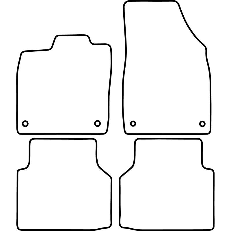 Set de tapis de sol en velours sur mesure pour Skoda Enyaq iV 2020- / Enyaq Coupe iV 2022- & Cupra Tavascan 2023-