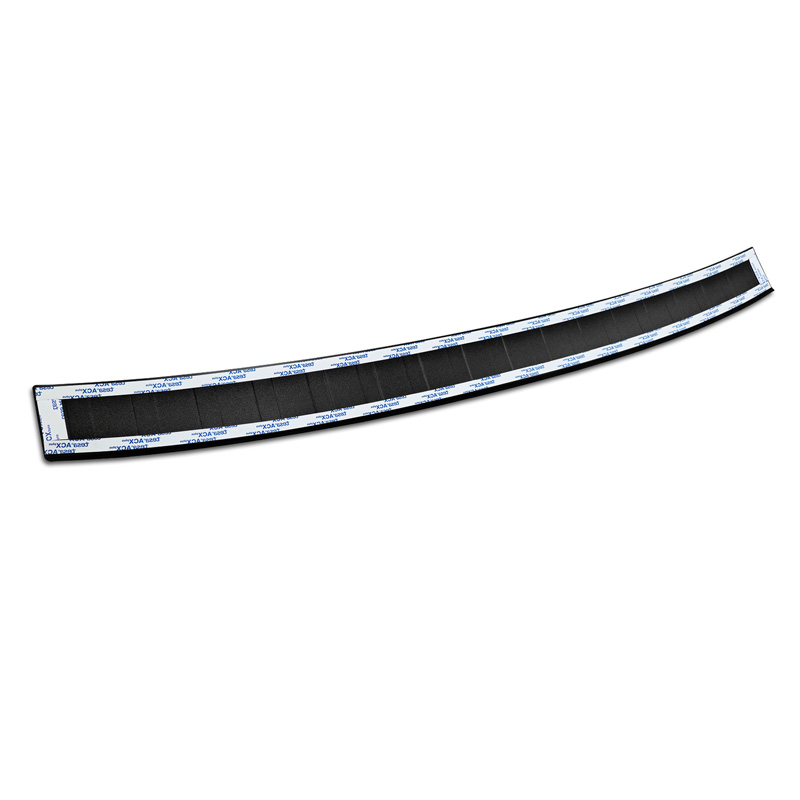 Protection de seuil arrière inox noir mat sur mesure pour Audi A4 Avant S-Line 2015-2019 & Facelift 2019- 'Ribs'