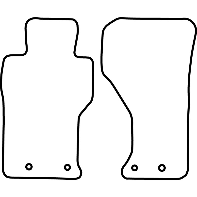 Set de tapis de sol en velours sur mesure pour Fiat 124 Spider 2016-