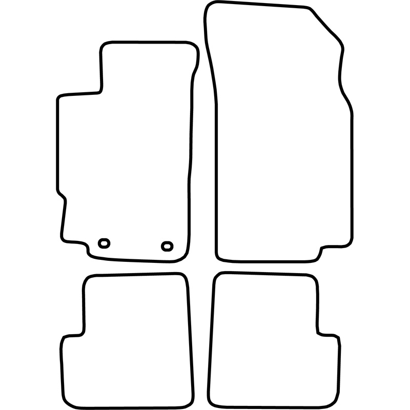 Set de tapis de sol sur mesure pour Peugeot 406 1995-2004