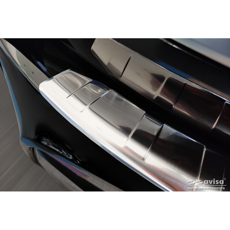 Protection de seuil arrière inox sur mesure pour BMW i3 (i01) 2013-2017 & FL 2017-2022 'Ribs'