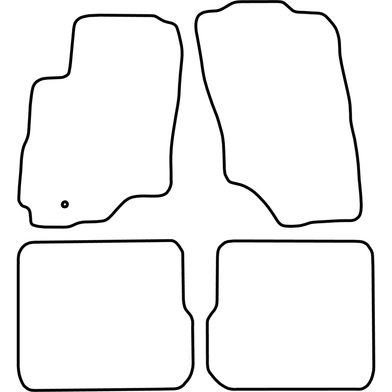 Set de tapis de sol sur mesure pour Mitsubishi Outlander/Sport 2003-2009