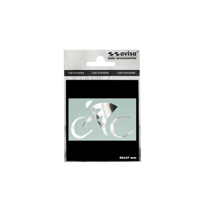 Autocollant Nickel 'Cyclist' - 65x40mm