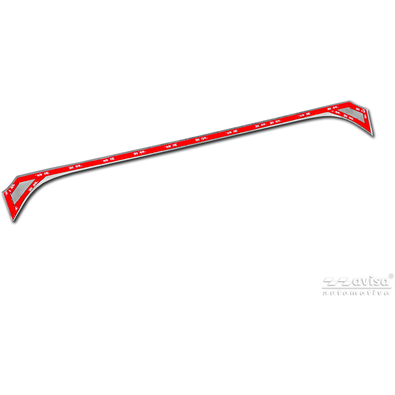Avisa Revêtement d'habillage du hayon du coffre inox brossé sur mesure pour Toyota Corolla Cross 2020-2025 & Facelift 2025-