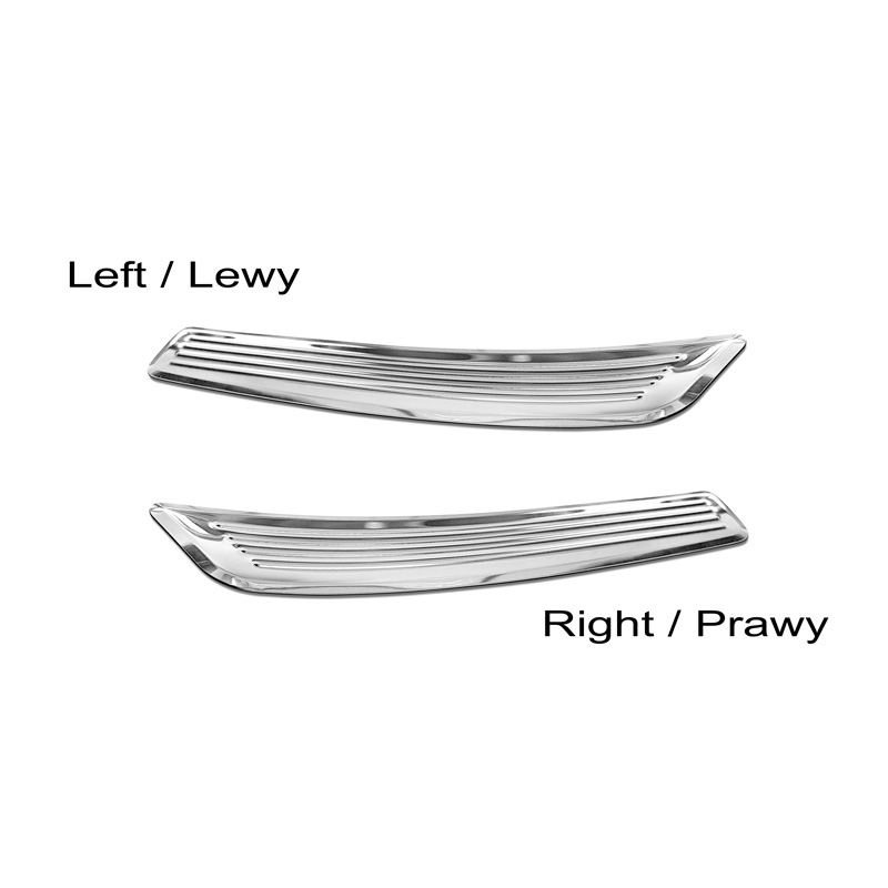 Seuils de portes inoxydable sur mesure pour Mercedes CLS II Shooting Brake (X118) 2019- 2-pièces (portes arrières)