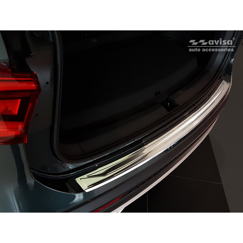 Protection de seuil arrière inox sur mesure pour Seat Tarraco 2019-
