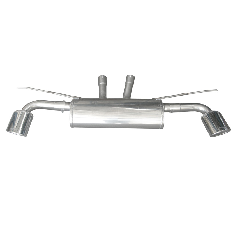 100% Inox Échappement Double sur mesure pour Volkswagen Touareg 5.0 V10 TDi (313cv) 2007- 150x105mm