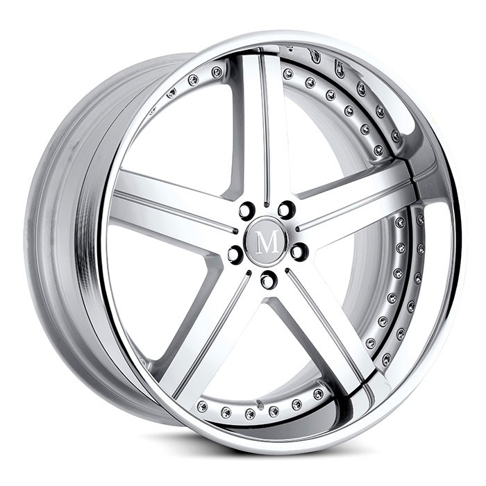 Velgen Mandrus Stuttgart 19x8,5 5x112 ET42 Zilver Machined Face