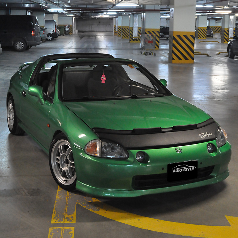 Protège-capot sur mesure pour Honda CRX Del Sol 1993-1997 - Noir