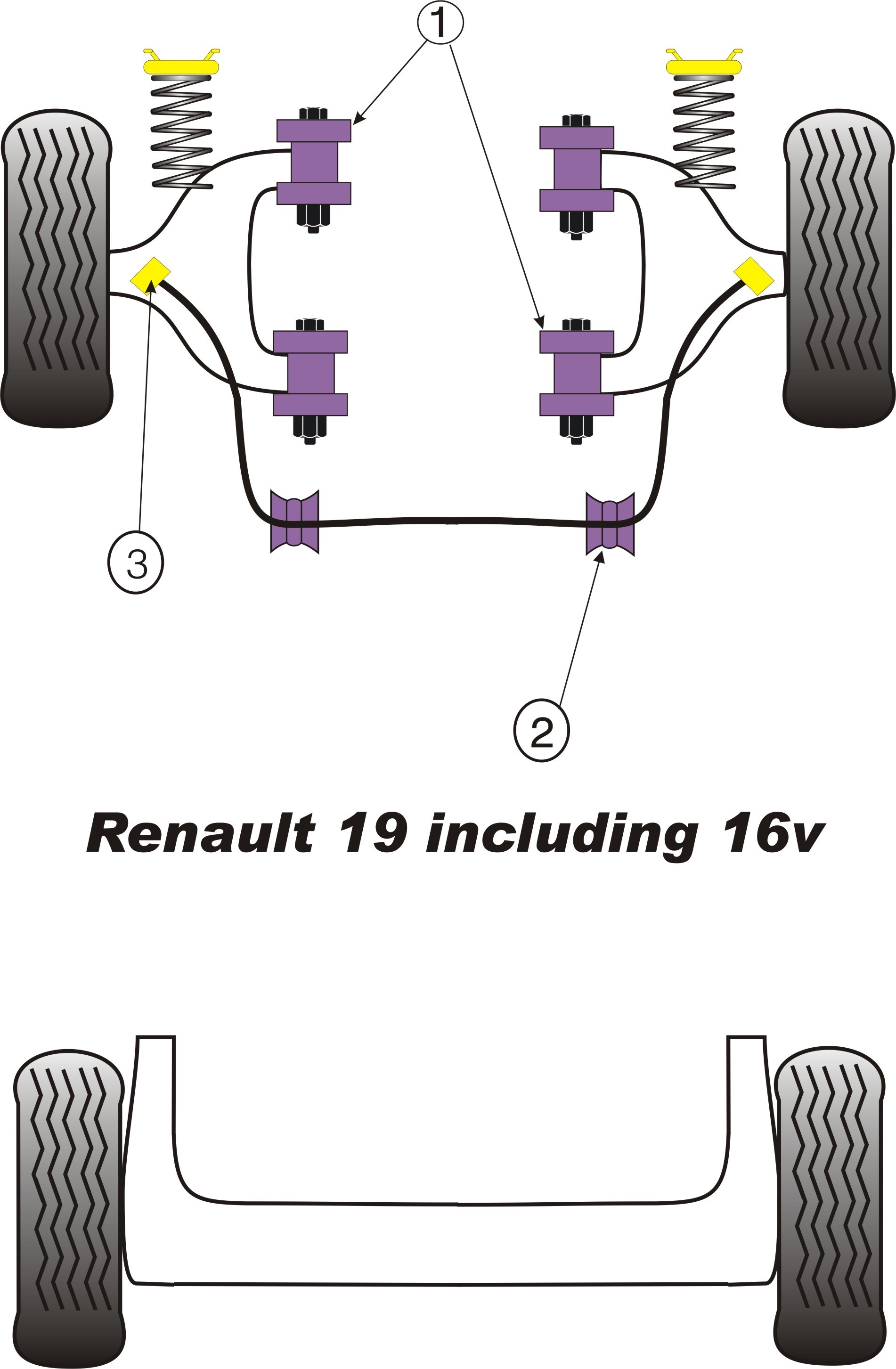 Renault Clio including 16v & Williams Front Anti Roll Bar Outer