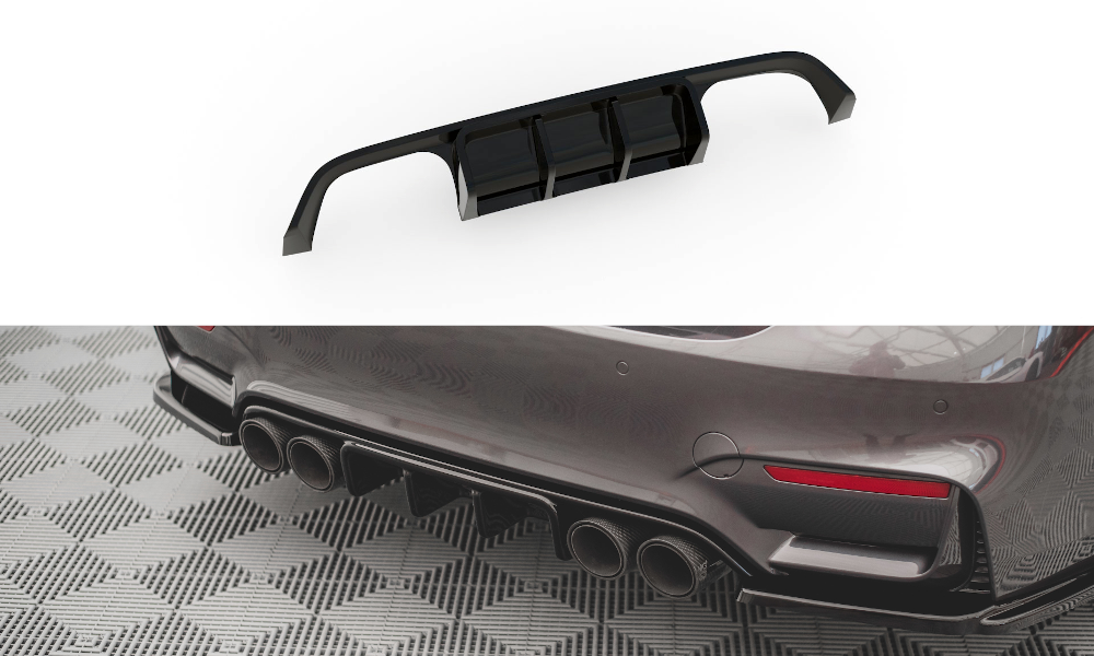 Diffuser BMW M4 F82 Maxton Glans Zwart