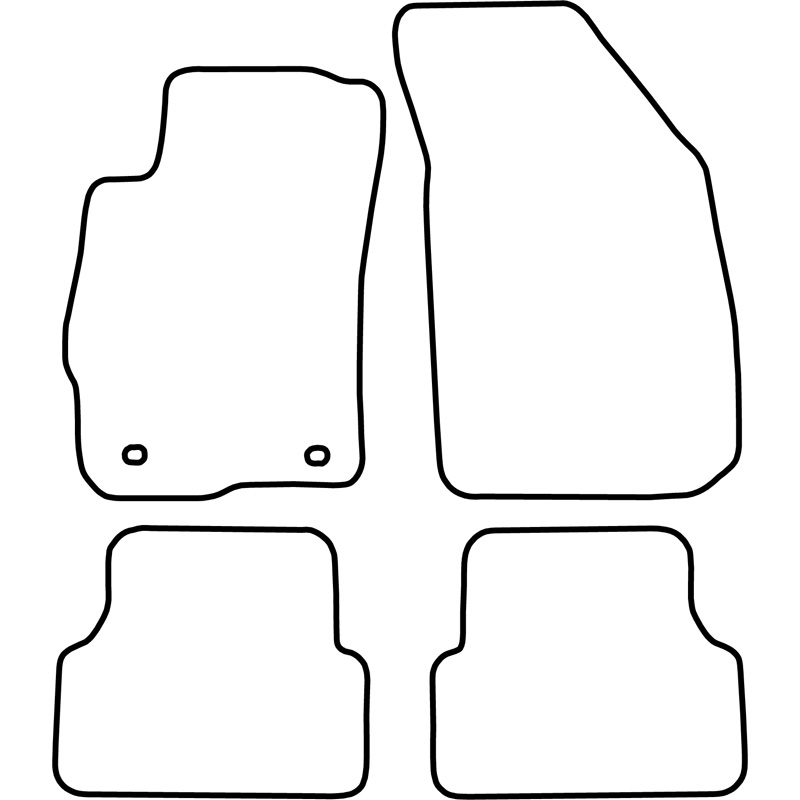 Set de tapis de sol sur mesure pour Chevrolet Aveo 2011-