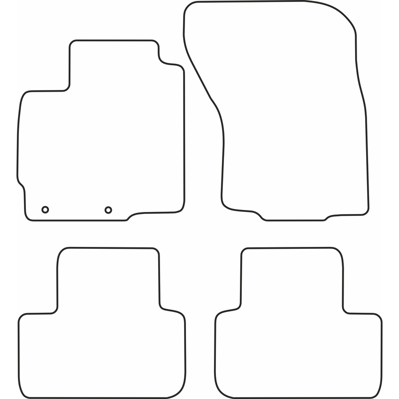 Set de tapis de sol sur mesure pour Mitsubishi ASX 2010-