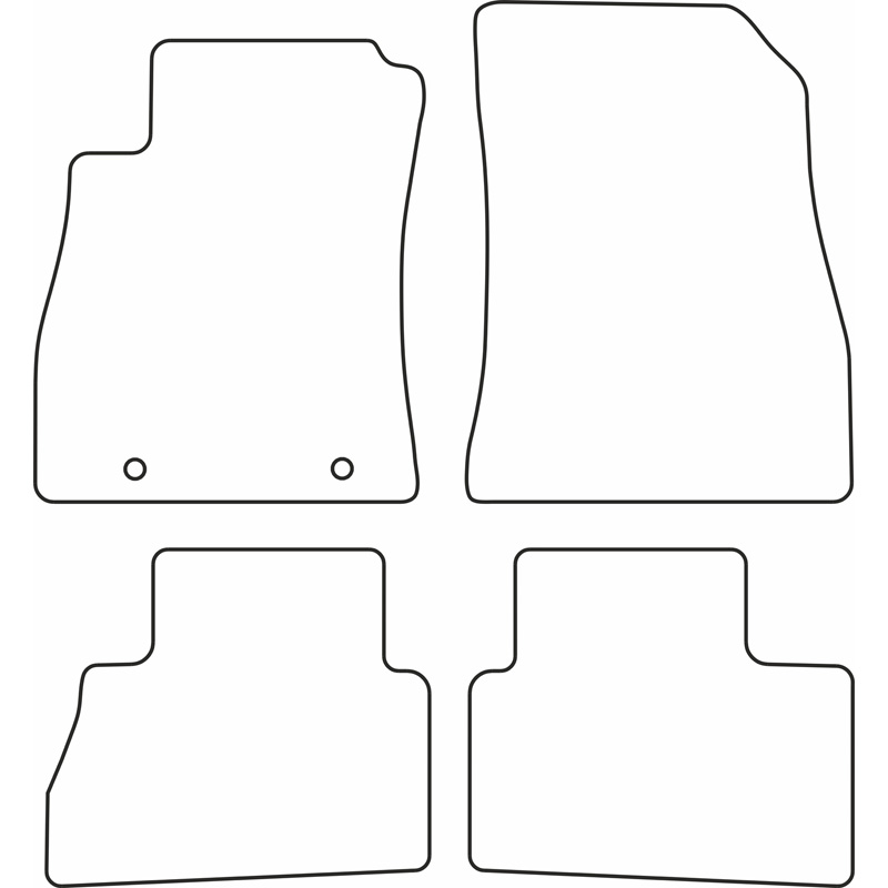 Set de tapis de sol en velours sur mesure pour Nissan Juke 2010-2019