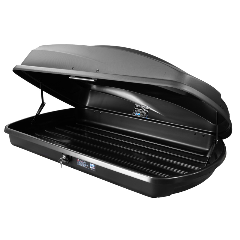 Coffre de toît Twinny Load TBX 370 Litre Noir Mat avec Texture 138x78x36cm
