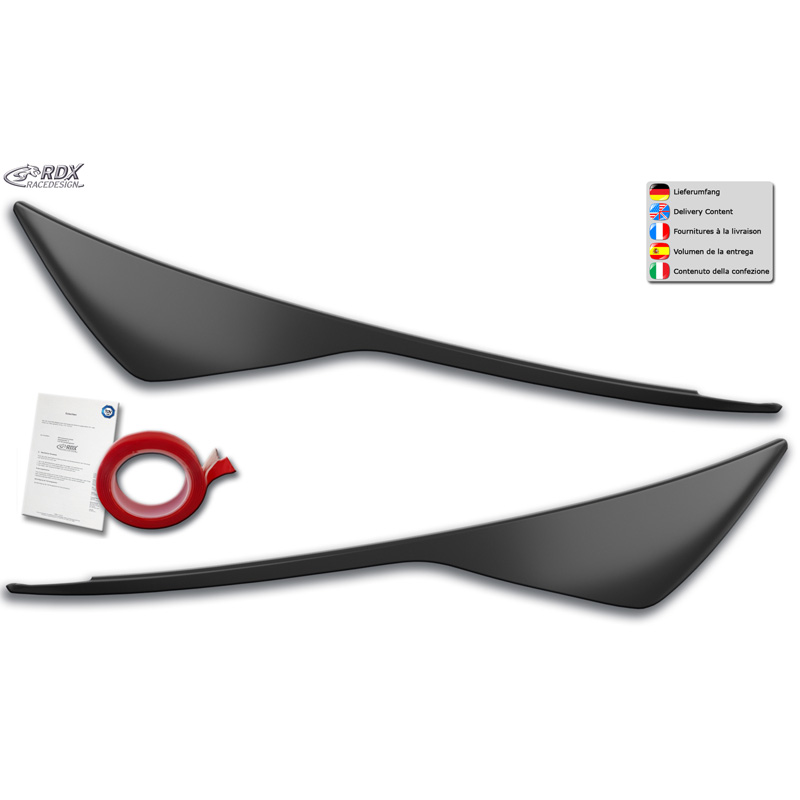 Spoilers de phares sur mesure pour Ford Focus III Facelift 2014-2018 (ABS)