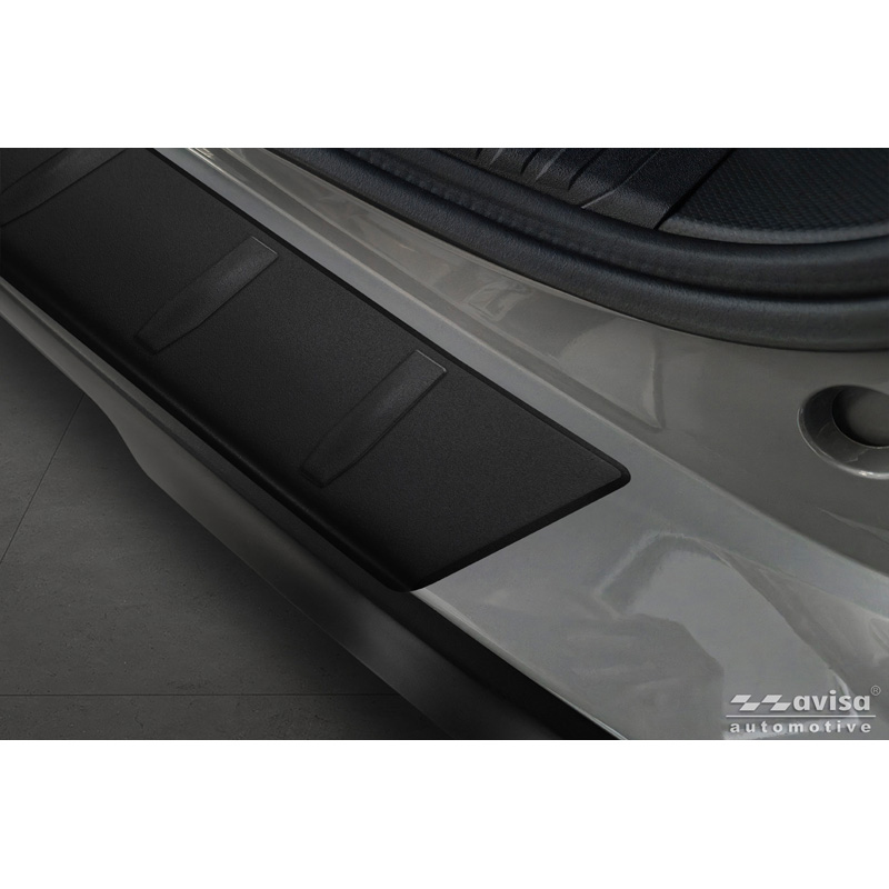 Avisa Protection de seuil arrière inox noir mat sur mesure pour Subaru Forester (SL) 2025- 'Ribs'