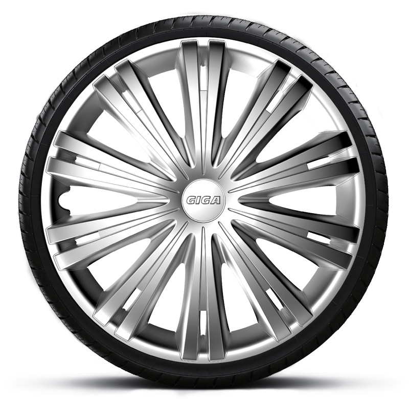 Jeu d'enjoliveurs Giga 13-inch argent