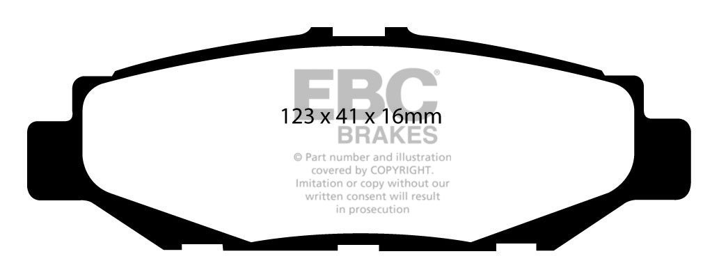 EBC Brakes LEXUS LS400 4.0 95-2000 Remblokken achterzijde redstu