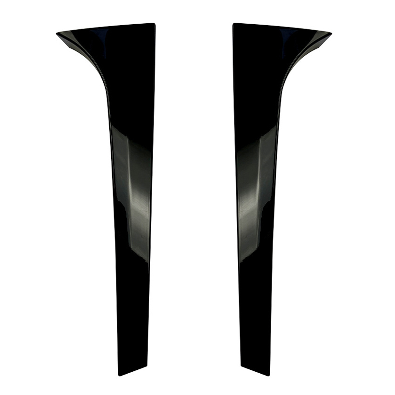 Jeu de déflecteurs d'air lunette arrière sur mesure pour Skoda Kodiaq (NS7) 2017-2024 (ABS Noir Luisant)